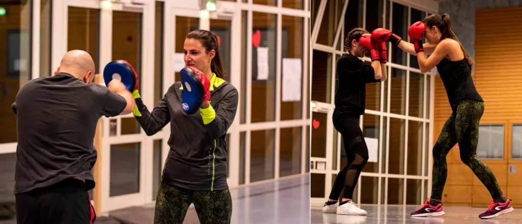 Trinity-Training: Schlagtechnik an den Pratzen und mit Boxhandschuhen